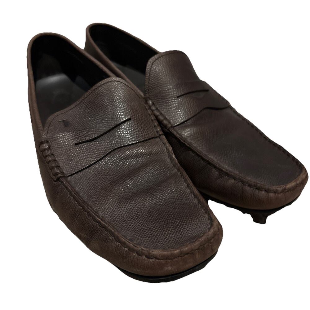 Tod's Men's Gommino Leather Loafer Size 10 Brown